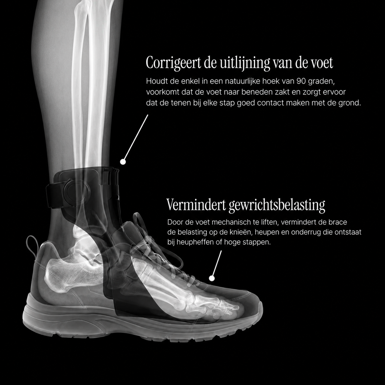 Monedo AFO-brace voor voetdrop