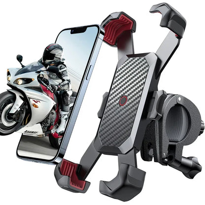 ProBike Fiets- en Motorfiets Telefoonhouder – 360° Schokbestendig en Veilig Onderweg