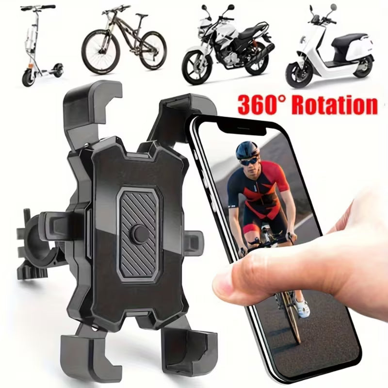 ProBike Fiets- en Motorfiets Telefoonhouder – 360° Schokbestendig en Veilig Onderweg